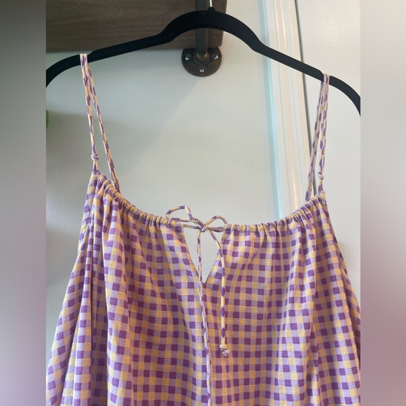 Urban Outfitters GINGHAM babydoll dress size m - Picture 3 of 6